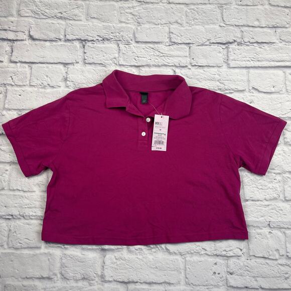 J2548 Wild Fable Fuchsia Crop Top Size Medium - Picture 1 of 9